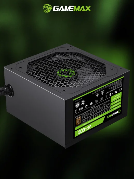 GAMEMAX Блок питания для ПК 600W ATX VP-600, 80+ Bronze, 600 Вт, фото 2