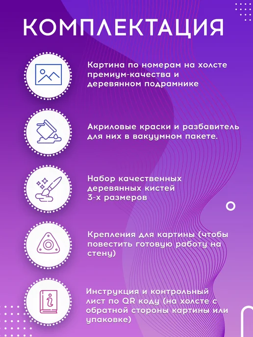 Культура Цвета Картина по номерам Зрачки. темно-карий и зелено-кари, 40x40 см, фото 2