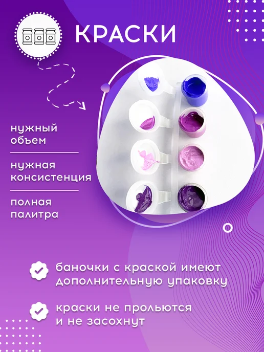 Культура Цвета Картина по номерам Зрачки. темно-карий и зелено-кари, зеленый, фото 4