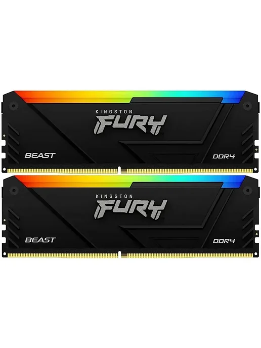 Kingston Оперативная память DDR4 DIMM 2х16Gb Fury Beast RGB Black, 16 ГБ, фото 4