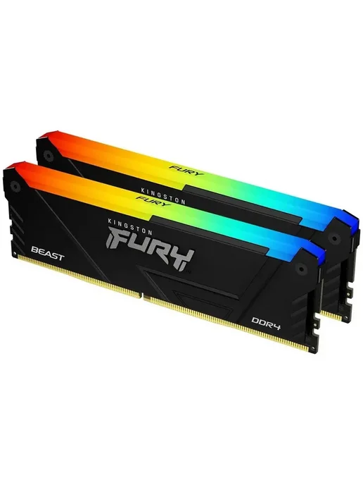 Kingston Оперативная память DDR4 DIMM 2х16Gb Fury Beast RGB Black, 16 ГБ, фото 5