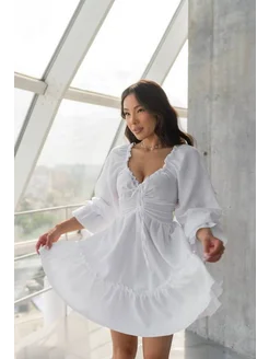 Платье летнее вечернее из муслина VERSOVIBE 373829957 купить за 1 947 ₽ в интернет‑магазине Wildberries