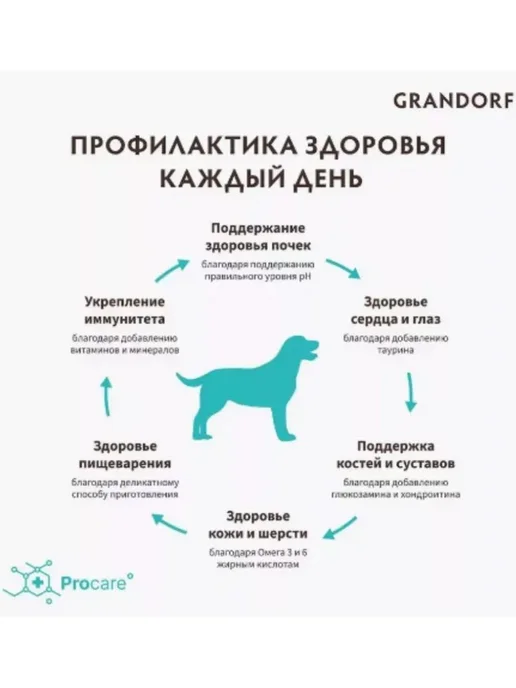 Сухой корм Grandorf' White Белая для собак, крупные, средние, рыба, 10 кг, фото 7