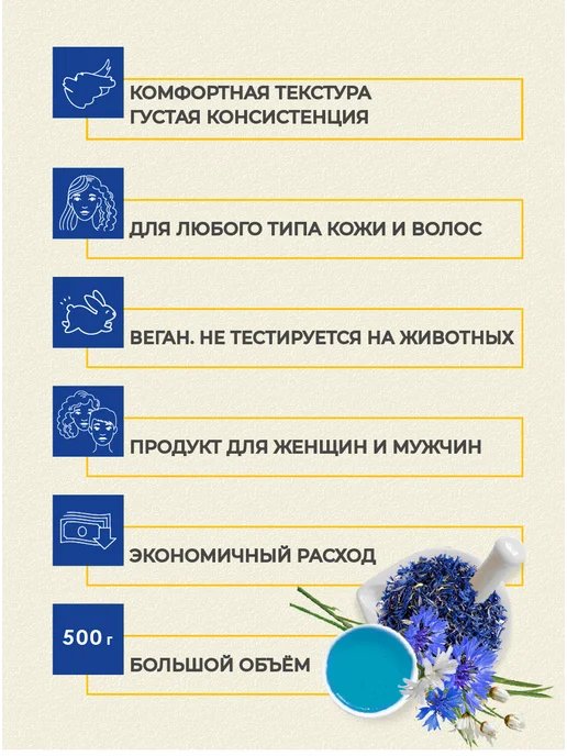 MODUM Густое Мыло для бани в банке 500 мл, Василёк, 500 мл, фото 5