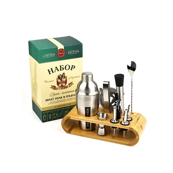 Набор бармена для коктейлей «Знает толк», 10 предметов