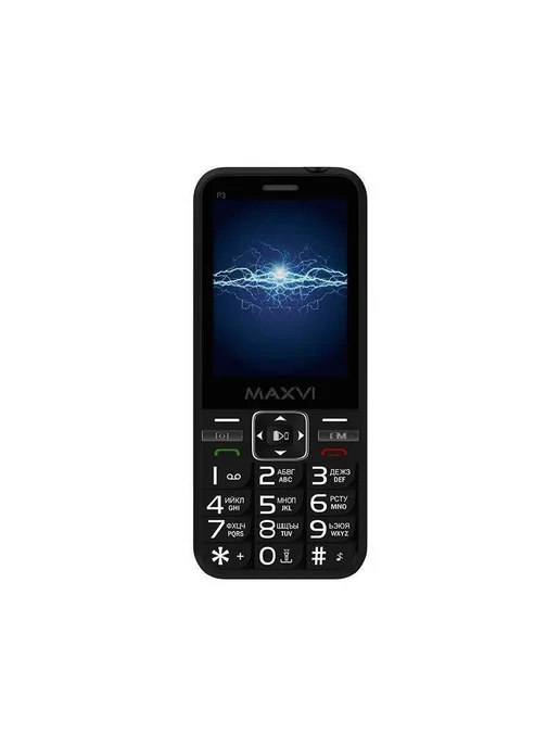 Maxvi Мобильный телефон P3 Черный, черный, фото 2