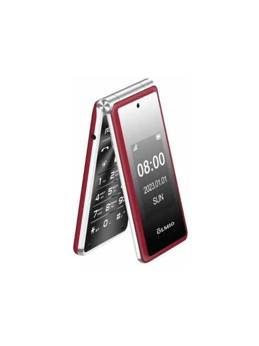 Olmio Мобильный телефон F50 Красный, красный
