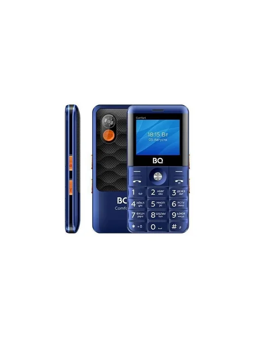 BQ Мобильный телефон 2006 Comfort Золотой+Черный, синий