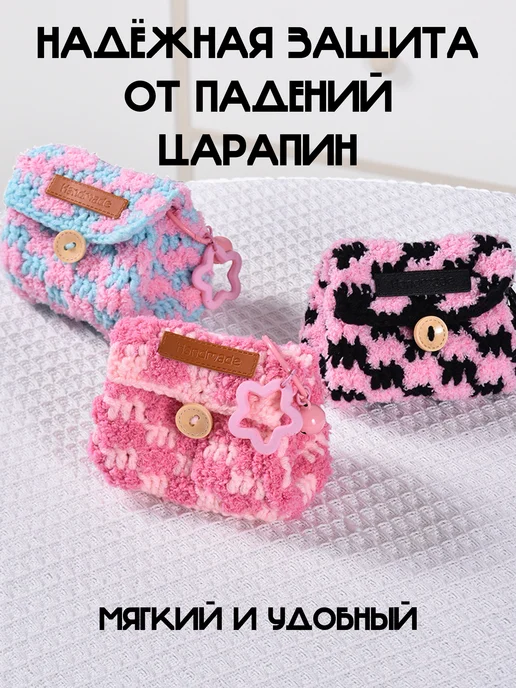 О'кейси Чехол для AirPods универсальный футляр для наушников, черный, фото 3