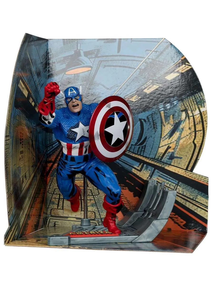 Фигурка Marvel Капитан Америка Серия Обложки Комиксов 12см