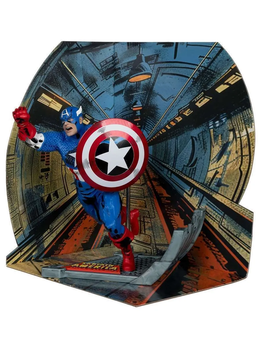 Фигурка Marvel Капитан Америка Серия Обложки Комиксов 12см