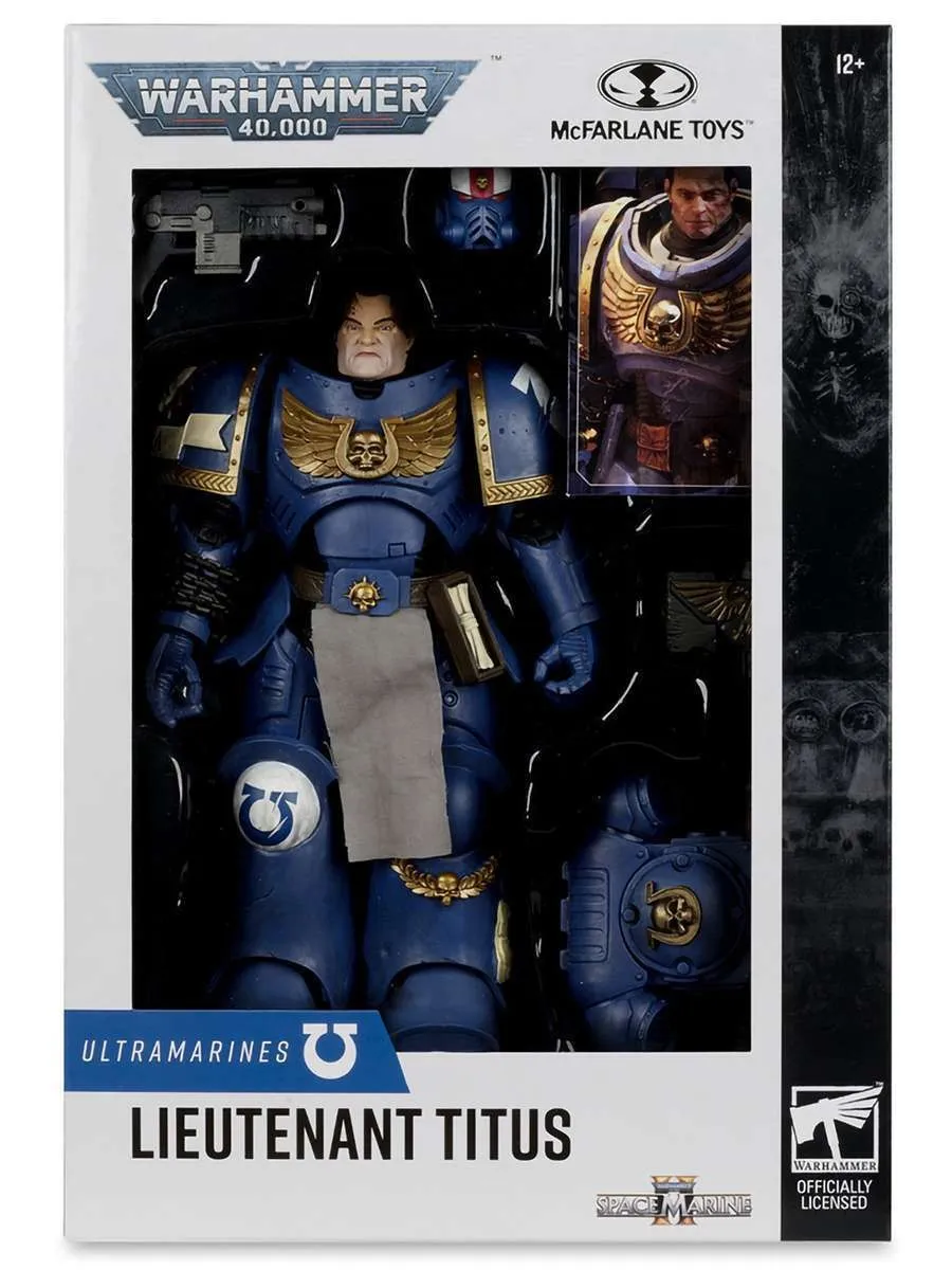 Фигурка Warhammer 40000 Lieutenant Titus Wv10 18см