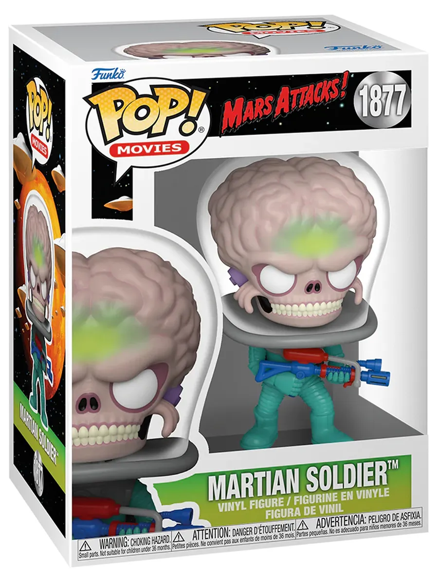 Фигурка Funko POP! Movies Mars Attacks Martian Soldier Фигурка Funko POP! Movies Mars Attacks Martian Soldier