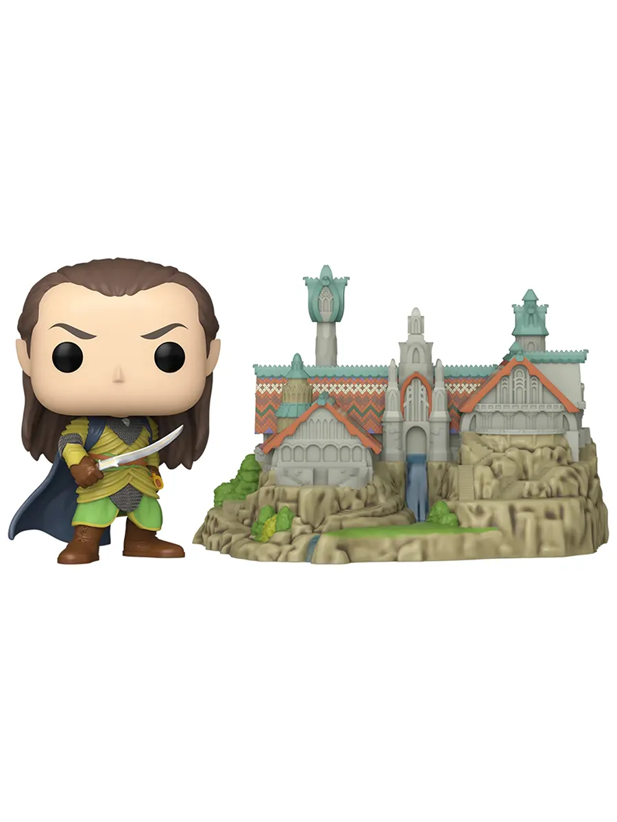 Фигурка Funko POP! Town LOTR S8 Elrond with Rivendell