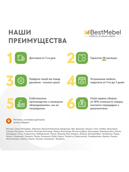 BestMebel Шкаф-кровать трансформер Ная 2, 140х200 см, вариант, фото 5