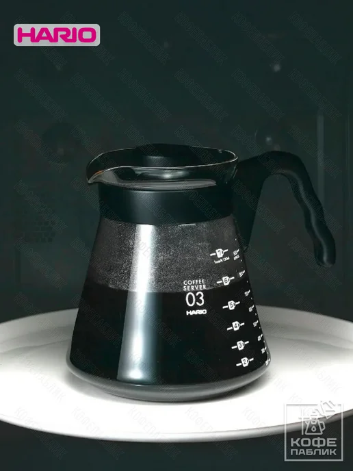 Hario Чайник заварочный для кофе и чая V60 VCS-03B, 1000 мл, 1 л, фото 6