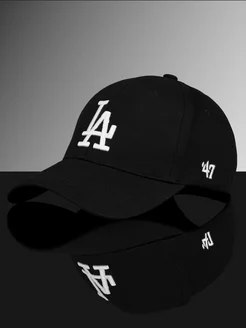 Кепка мужская черная LA Los Angeles летняя бейсболка