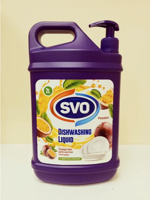 sVo-Shop средство для мытья посуды с дозатором, 2 л, фото 2