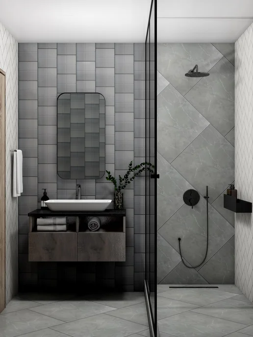 Gracia Ceramica Плитка керамическая Моноколор серый 200х200, 200x200, фото 2