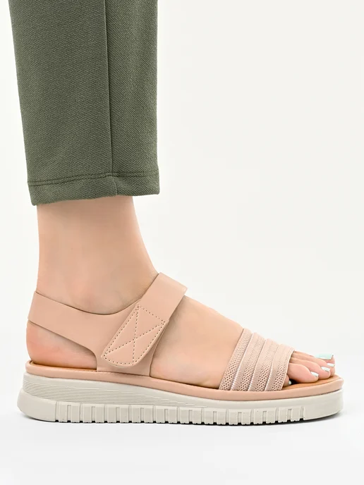 Letsgo Shoes Сандалии, бежевый, фото 7