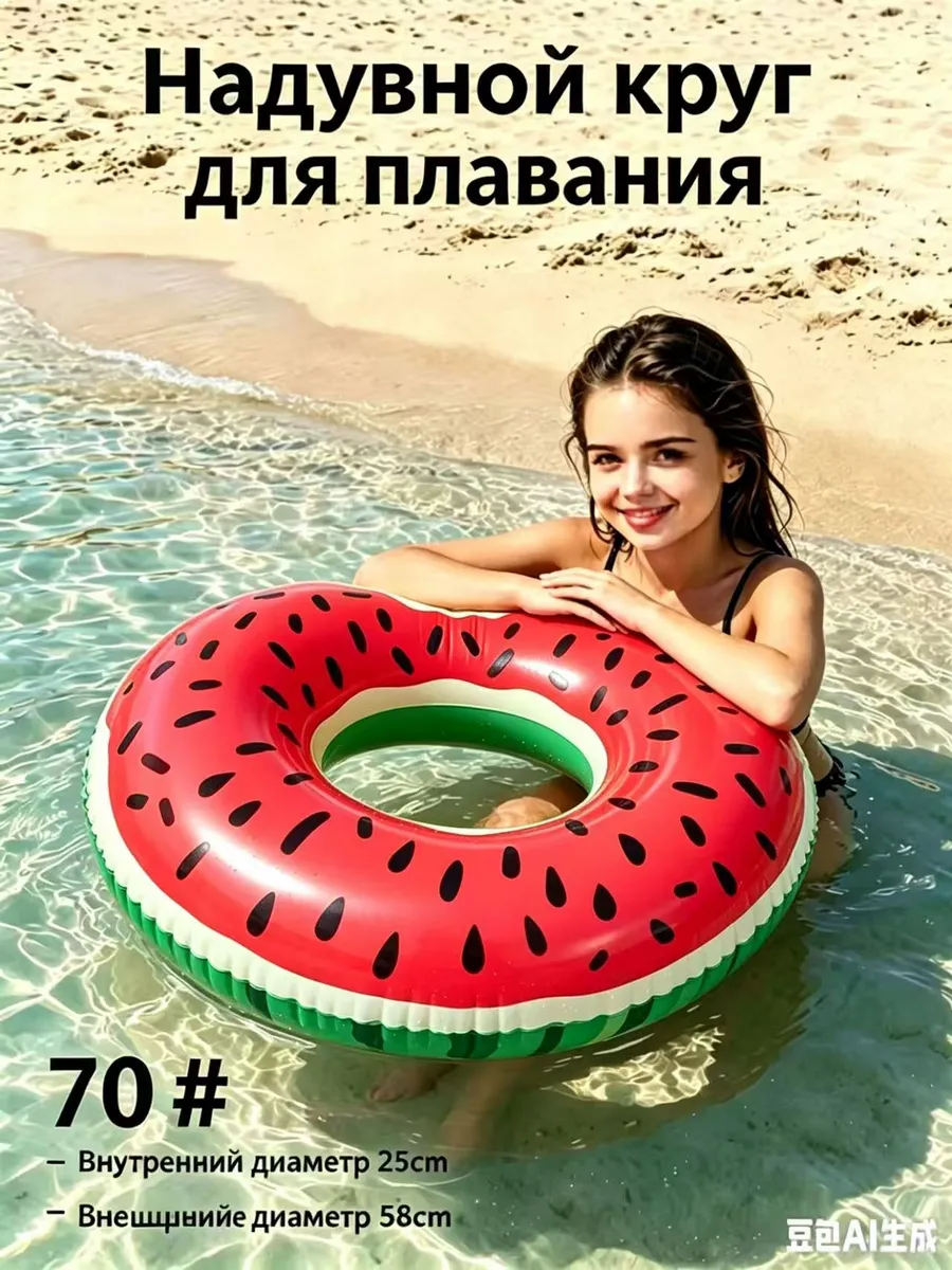Круг для плавания арбуз для детский