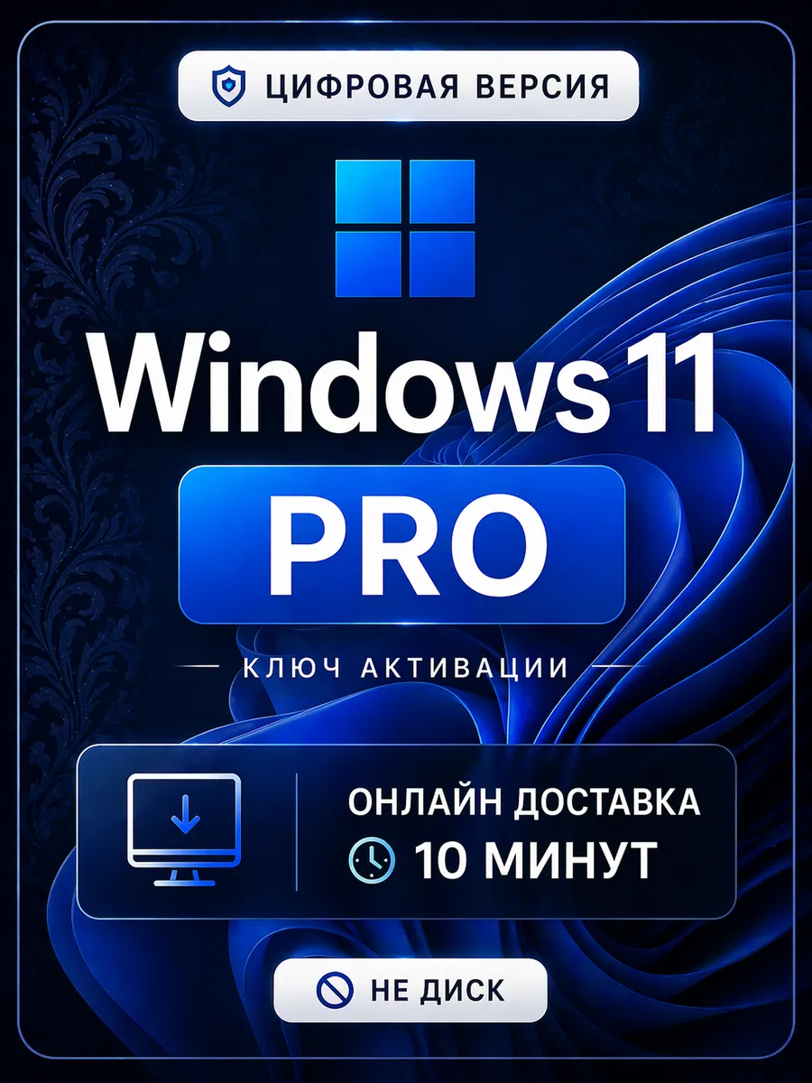 Лицензионный ключ активации Windows 11 Pro для ПК и ноутбука