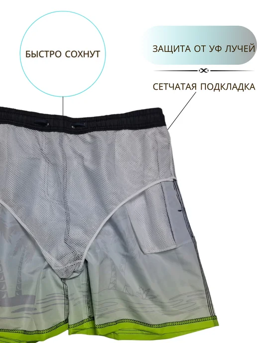 Бордшорты летние пляжные, оранжевый, фото 5