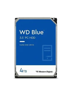 Жесткий диск HDD 4TB 40EZAX 5400 RPM blue SATA III WD 375914240 купить за 8 528 ₽ в интернет‑магазине Wildberries