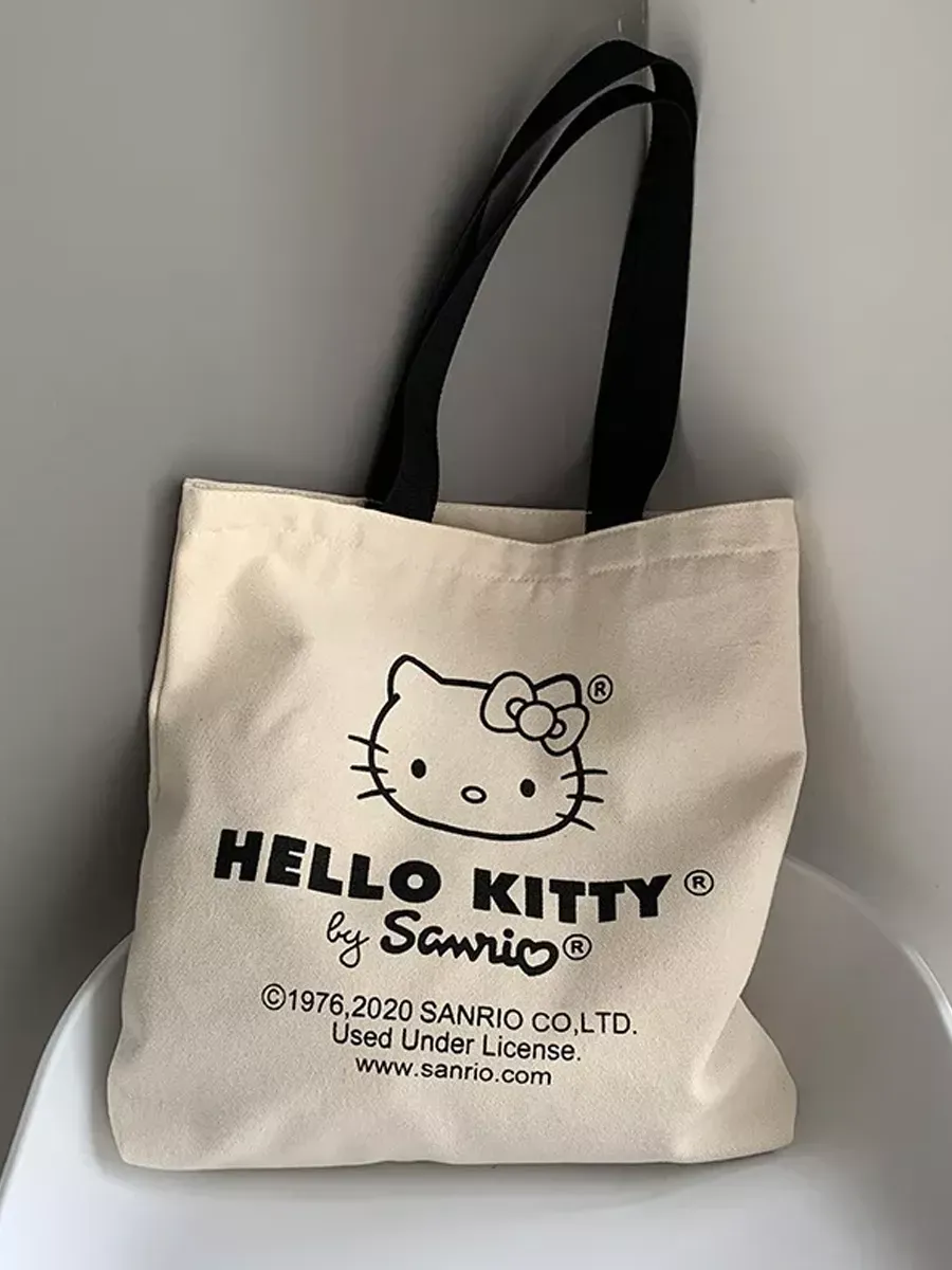 Сумка шоппер Hello Kitty через плечо для сменки пляжная