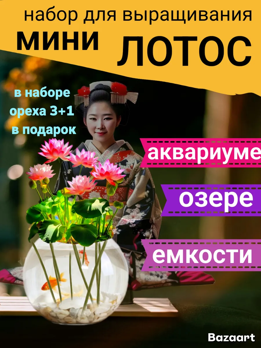 Набор бонсай вырасти растение в горшке с семенами Лотос