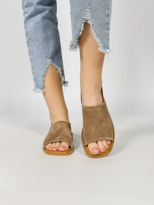 NN_ShoeS Сандалии женские летние без каблука, бежевый, фото 2