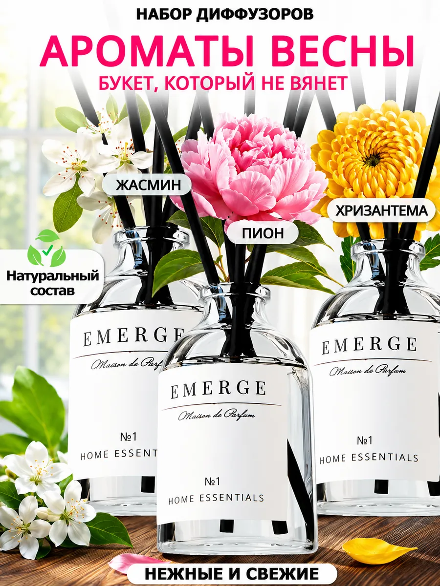Диффузор для дома с палочками набор подарок