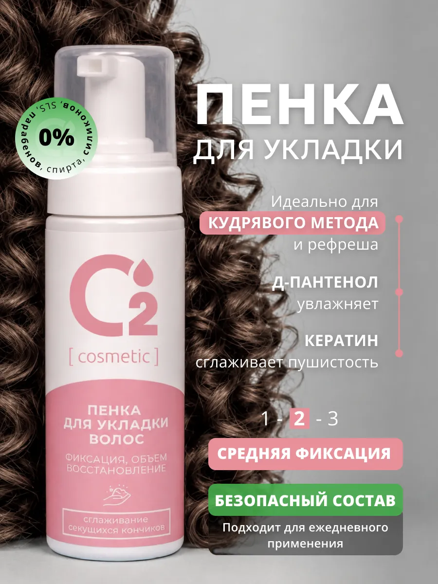 Пенка для укладки и фиксации волос 150 мл