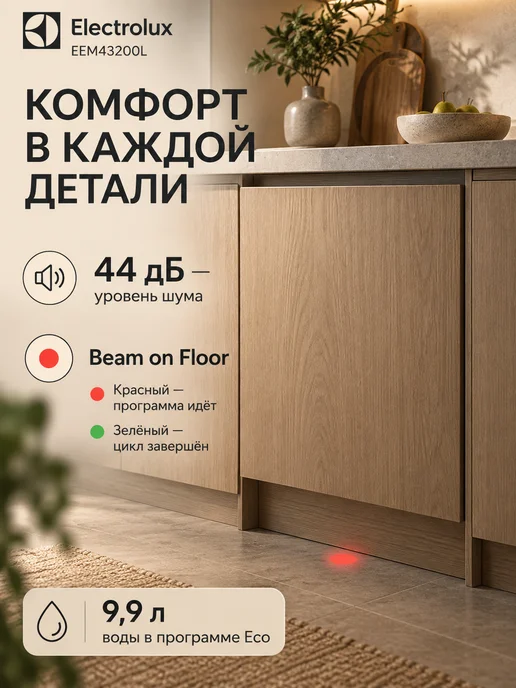 Electrolux Встраиваемая посудомоечная машина EEM43200L, 43200 л, фото 5