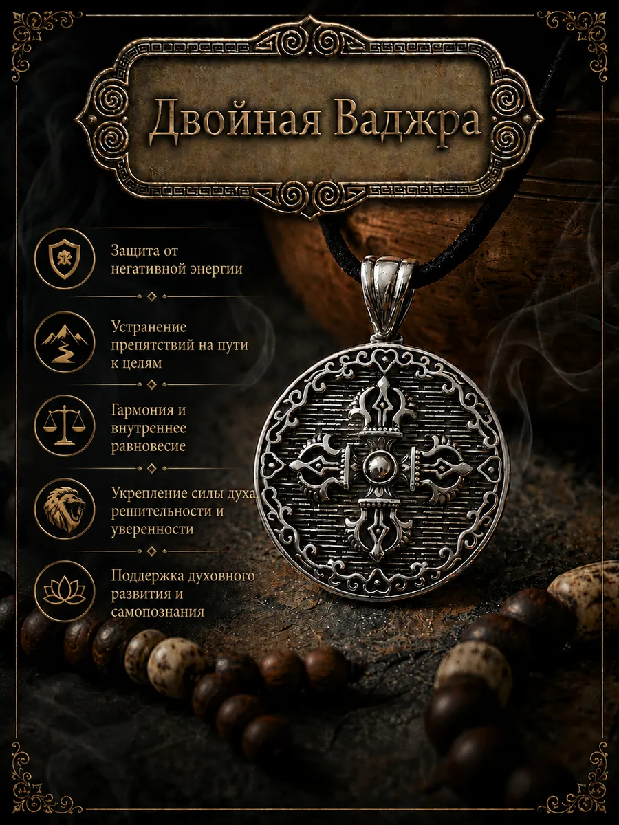 Амулет двойная Ваджра