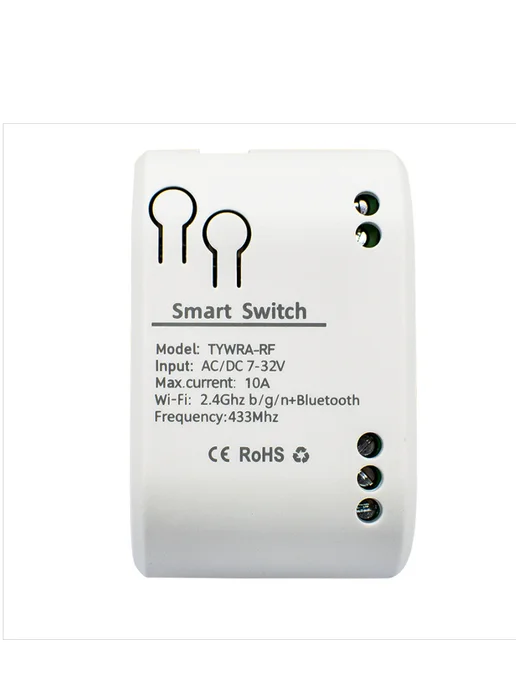 TUYA Wi-Fi Smart Module Сухой контактный 1CH 7-32 В, белый, фото 3