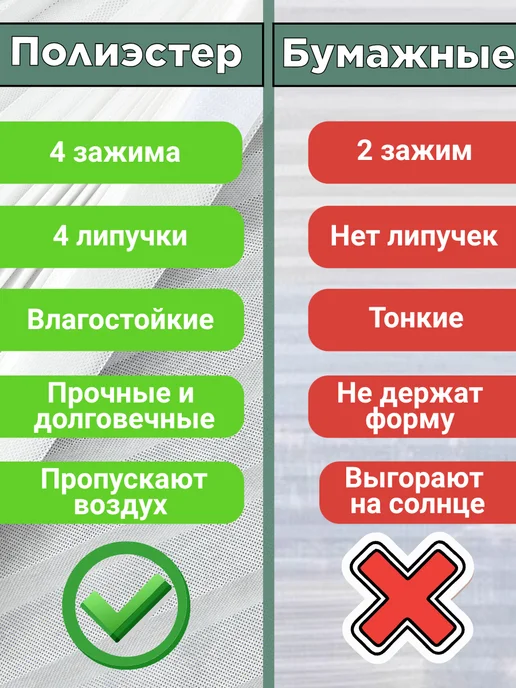 DecorLX Жалюзи самоклеящиеся тканевые на липучке натяжного типа, 2 шт, фото 2