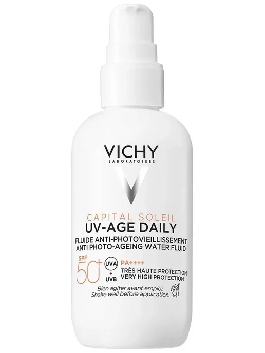 VICHY Солнцезащитный флюид для лица UV-Age Daily SPF50+, 80 мл, 80 мл