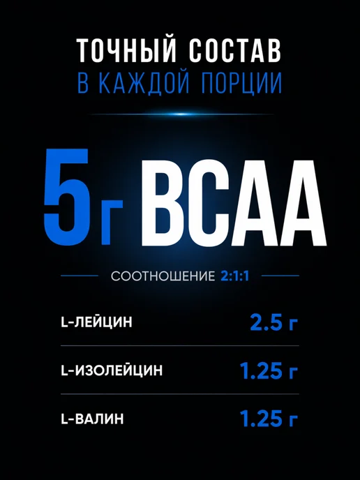 Rule 1 Аминокислоты БЦАА, BCAA, 249 г - Ананас, 249 г, фото 6