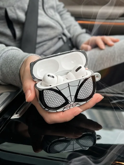 Qapla силиконовый чехол на airpods pro2 кейс для наушников аирподс, серый, фото 6