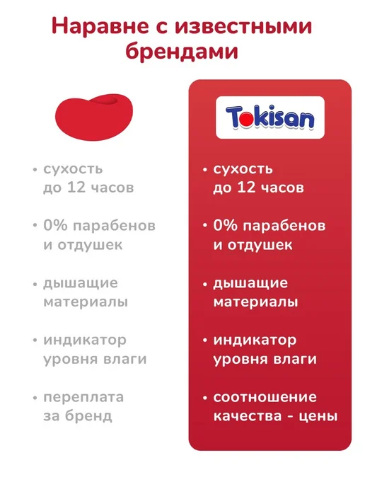 Tokisan Подгузники 4 размер, детские (8-13 кг) L, 64 шт, 813 кг, 64 шт, фото 3