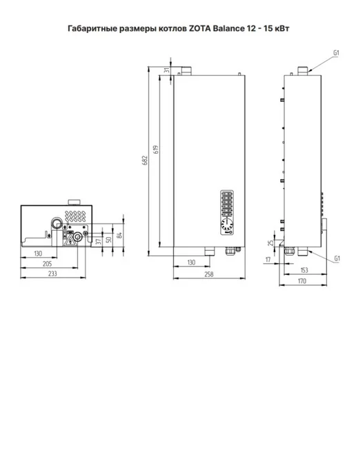 Zota Котел электрический Balance V2 - 15 (ZB3468421015), белый, фото 2