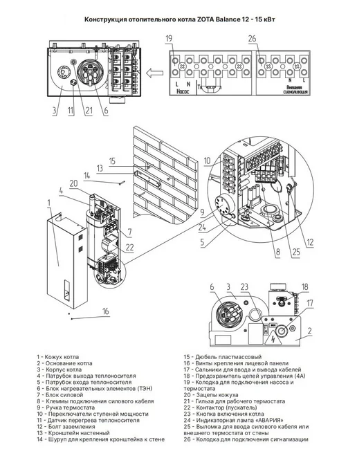 Zota Котел электрический Balance V2 - 15 (ZB3468421015), белый, фото 3