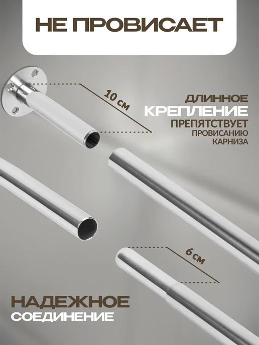 Mr.KARNIZ Угловой карниз для душа 90х90 хром, 120x120, фото 7