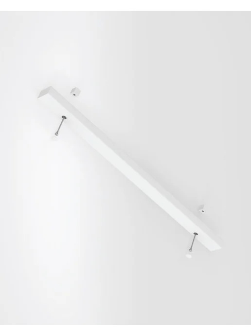 Студия-Л Поручень пристенный из березы для лестниц, белый, фото 4
