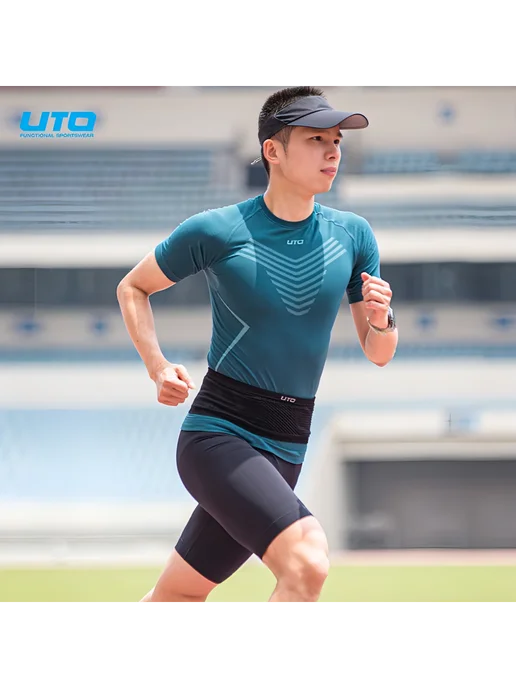 UTO Пояс беговой Multifunctional Running Waist Bag темно-синий, черный, фото 5