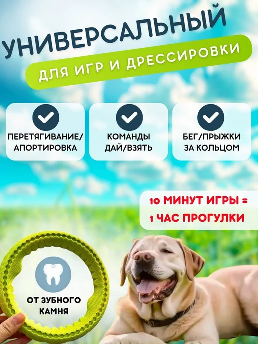 Caramel'ka shop Игрушка для собак, пуллер кольцо для собак 17см, фиолетовый, фото 3