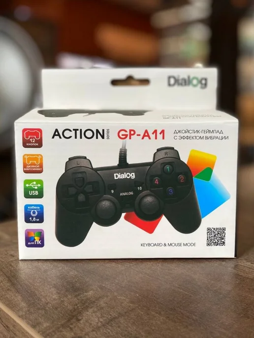 Джойстик для пк проводной GP-A11, черный, фото 3