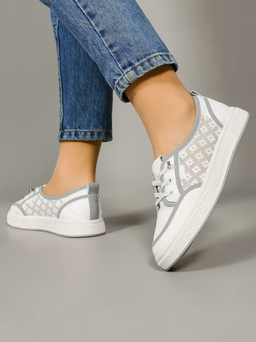 Teet Space Shoes Кеды летние на подошве, белый, фото 2