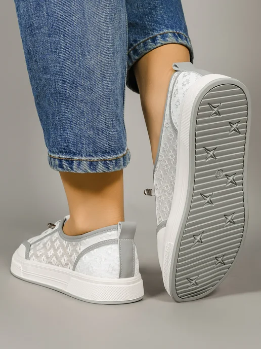 Teet Space Shoes Кеды летние на подошве, белый, фото 3